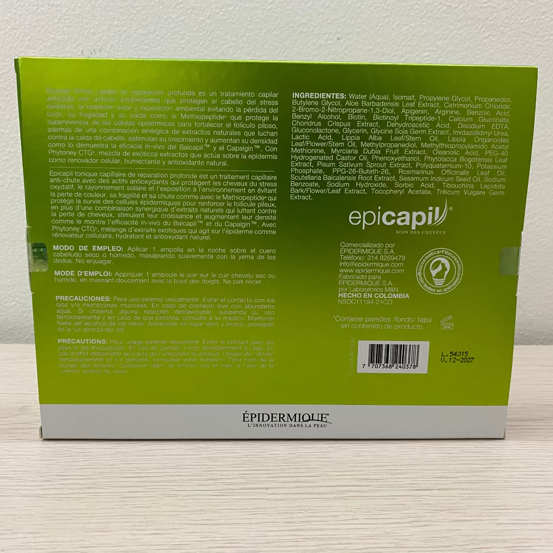 Tónico Capilar de Reparación Profunda Epicapil x 15 Ampollas