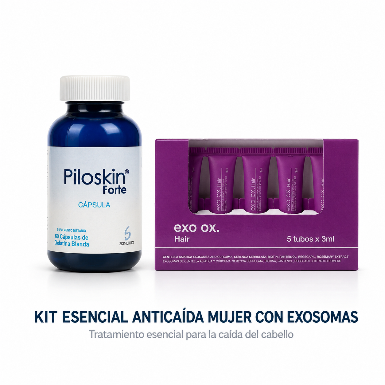 Kit Esencial Anticaída Mujer con Exosomas