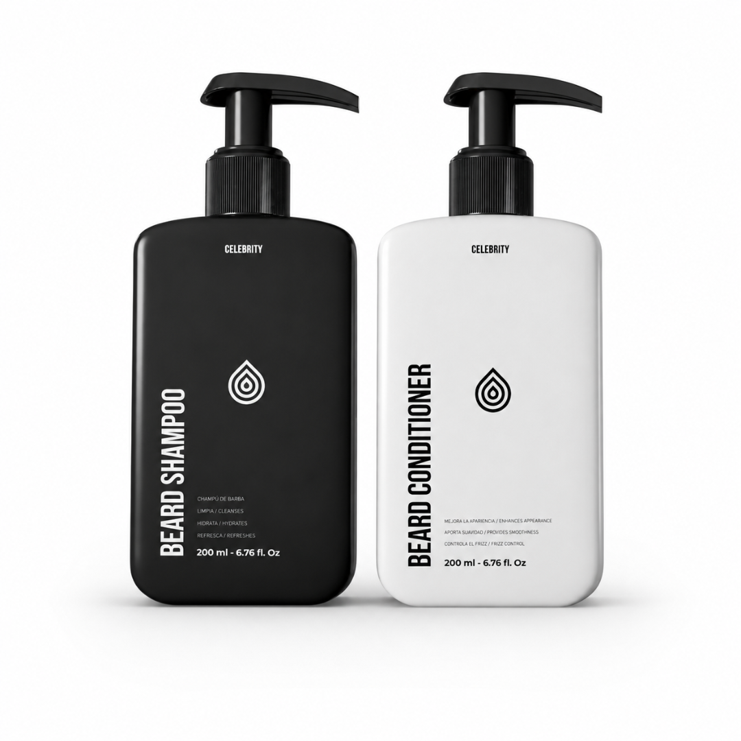 Kit Shampoo y Acondicionador para la Barba Celebrity