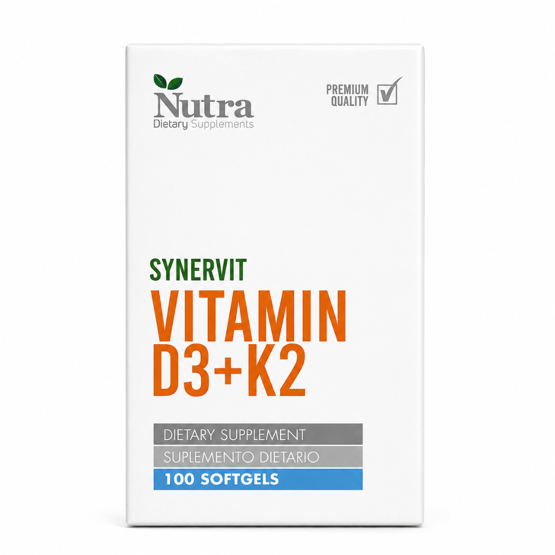 Synervit Vitaminas D3+K2 Nutra x 100 Cápsulas