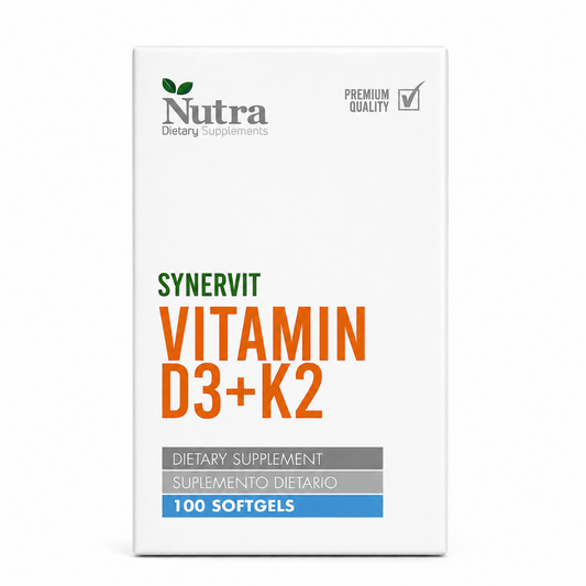 Synervit Vitaminas D3+K2 Nutra x 100 Cápsulas